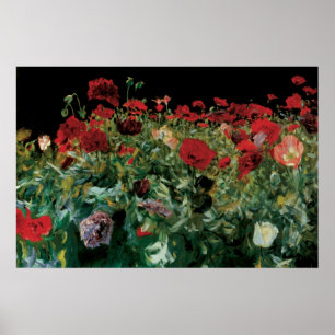 Papavers van John Singer Sargent,  bloemen Poster