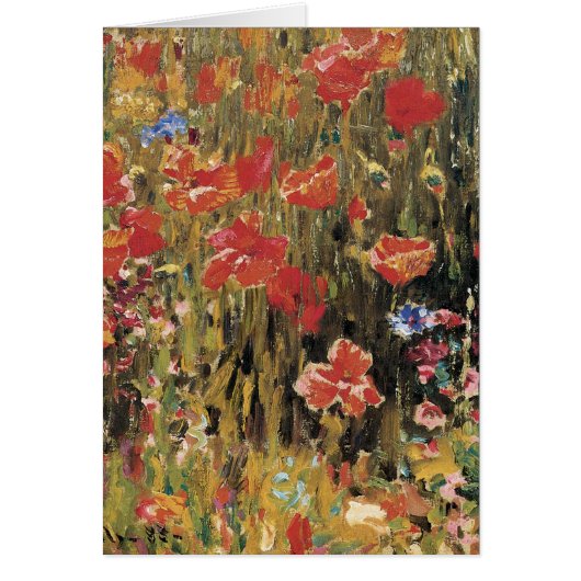 Papavers van Robert Vonnoh, impressionisme (Voorkant)