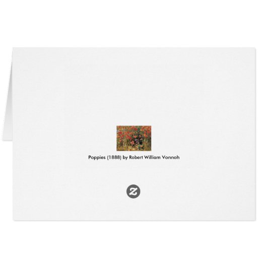 Papavers van Robert Vonnoh,  impressionisme (Achterkant Horizontaal)