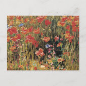 Papavers van Robert Vonnoh,  impressionisme Briefkaart (Voorkant)