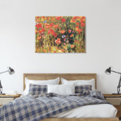 Papavers van Robert Vonnoh,  impressionisme Canvas Afdruk (Insitu (Slaapkamer))