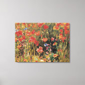 Papavers van Robert Vonnoh,  impressionisme Canvas Afdruk (Voorkant)
