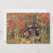 Papavers van Robert Vonnoh,  impressionisme Kaart (Voorkant)