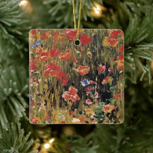 Papavers van Robert Vonnoh, impressionisme Keramisch Ornament (Boom)