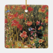 Papavers van Robert Vonnoh, impressionisme Keramisch Ornament (Achterkant)