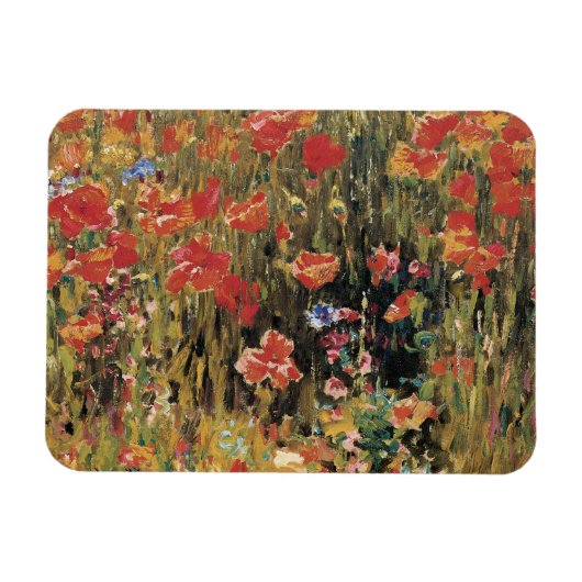 Papavers van Robert Vonnoh,  impressionisme Magneet (Horizontaal)
