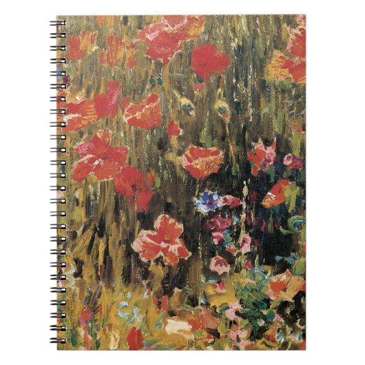 Papavers van Robert Vonnoh,  impressionisme Notitieboek (Voorkant)