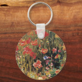 Papavers van Robert Vonnoh, impressionisme Sleutelhanger (Voorkant)
