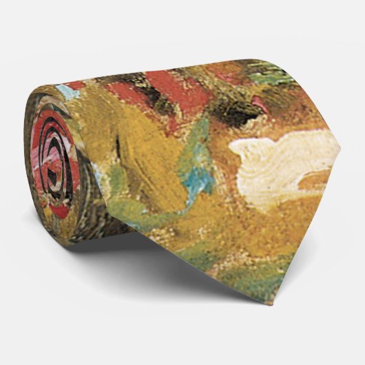 Papavers van Robert Vonnoh, impressionisme Stropdas (Opgerold)