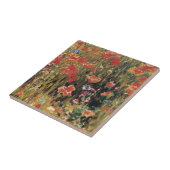 Papavers van Robert Vonnoh,  impressionisme Tegeltje (Zijkant)