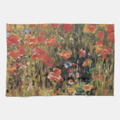 Papavers van Robert Vonnoh,  impressionisme Theedoek (Horizontaal)