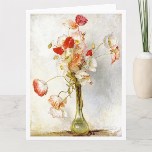 Papavers van Tom Roberts Kaart (Voorkant)