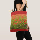 Papavers veld tote bag (Dichtbij)