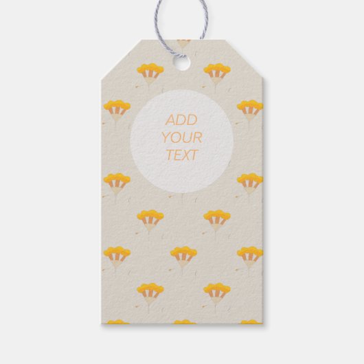 Papavers veldontwerp CadeauLabel (Voorkant)