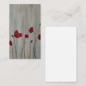 Papavers vermogen visitekaartje (Voorkant / Achterkant)