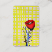 Papavers Visitekaartje (Achterkant)