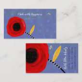Papavers Visitekaartjes Uniek (Voorkant / Achterkant)