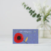 Papavers Visitekaartjes Uniek (Staand voorkant)