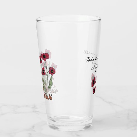 Papavers voor de opvoeding van Oekraïense volkskun Glas (Links)