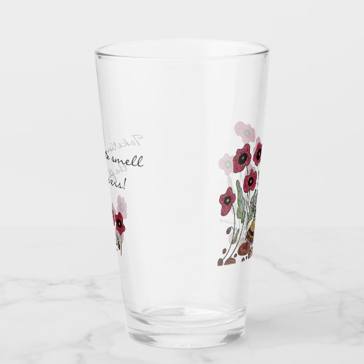 Papavers voor de opvoeding van Oekraïense volkskun Glas (Rechts)