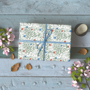 Papavers voor kunstnijverheid cadeaupapier