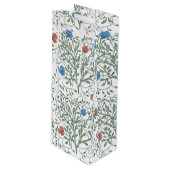 Papavers voor kunstnijverheid wijn cadeautas (Voorkant Gekanteld)