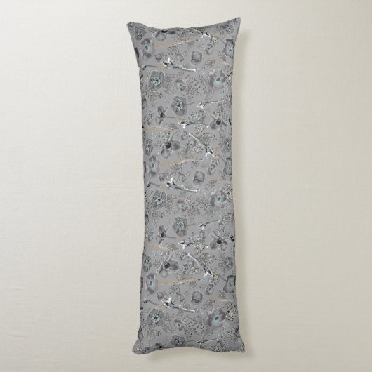 Papavers Waterverf bloemmotief Lichaamskussen (Achterkant (Verticaal))