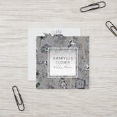 Papavers Waterverf bloemmotief Vierkante Visitekaartje