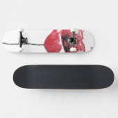 Papavers, waterverf persoonlijk skateboard (Horizontaal)