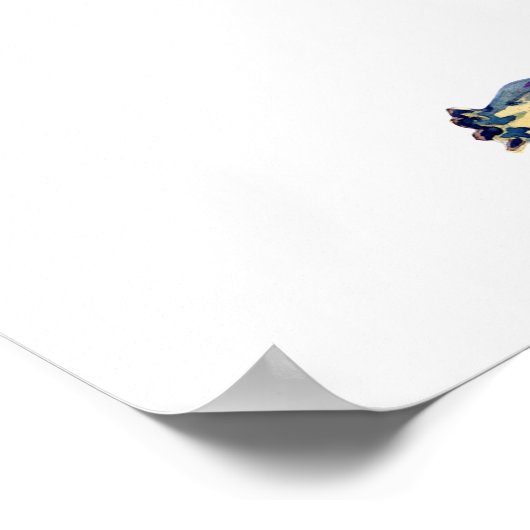 Papavers. Waterverf roodflorale bruiloft welkom Poster (Hoek)