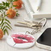 Papavers, waterverf sleutelhanger (Voorkant Rechts)