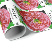 Papavers  zaadpakket cadeaupapier (Rol Hoek)