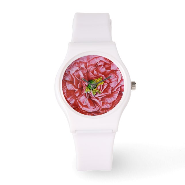 Papavers  zaadpakket horloge (Voorkant)