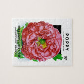 Papavers  zaadpakket legpuzzel (Horizontaal)