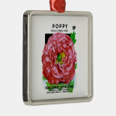 Papavers  zaadpakket metalen ornament (Rechts)