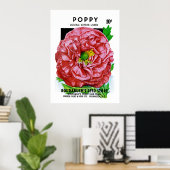 Papavers zaadpakket poster (Thuiskantoor)