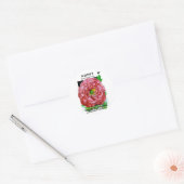 Papavers  zaadpakket ronde sticker (Envelop)