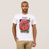 Papavers  zaadpakket t-shirt (Voorkant volledig)
