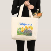 Papavers zak grote tote bag (Voorkant (product))