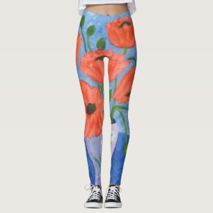 Papaverschilderingen Leggings