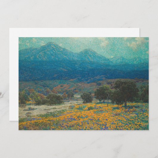 papaverveld in Californië | Granville Redmond (Voorkant / Achterkant)