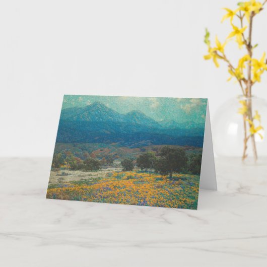 papaverveld in Californië | Granville Redmond Kaart (Gele Bloem)