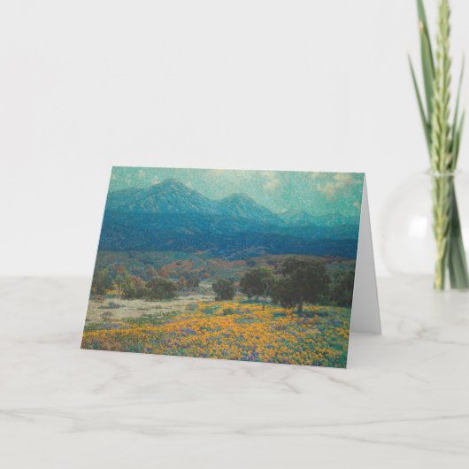 papaverveld in Californië | Granville Redmond Kaart (Voorkant)