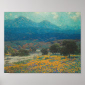 papaverveld in Californië | Granville Redmond Poster (Voorkant)