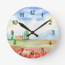 Papaverveld in Toscane