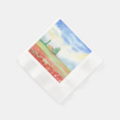 Papaverveld in Toscane Servet (Hoek)