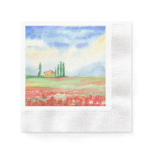 Papaverveld in Toscane