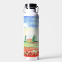 Papaverveld in Toscane