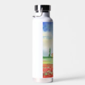 Papaverveld in Toscane Waterfles (Rechts)