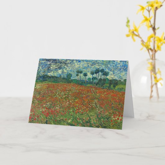papaverveld | Vincent van Gogh Kaart (Gele Bloem)
